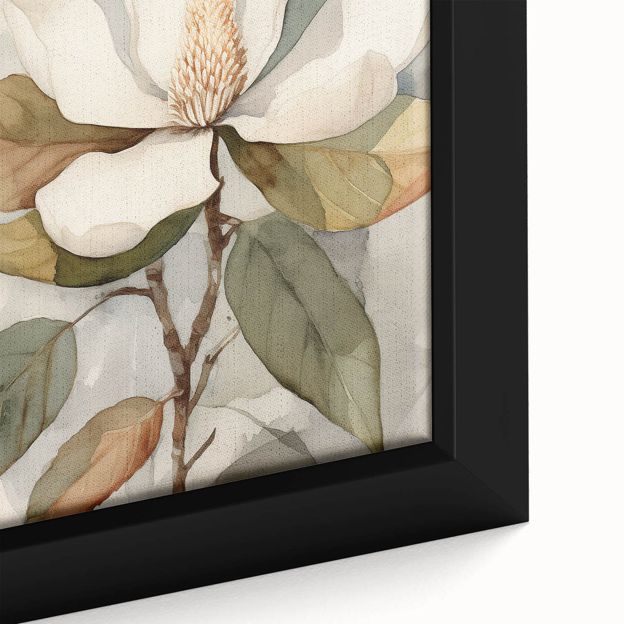 Electric Wall Art: Serene Magnolia Blossom - Modern Electric Decor