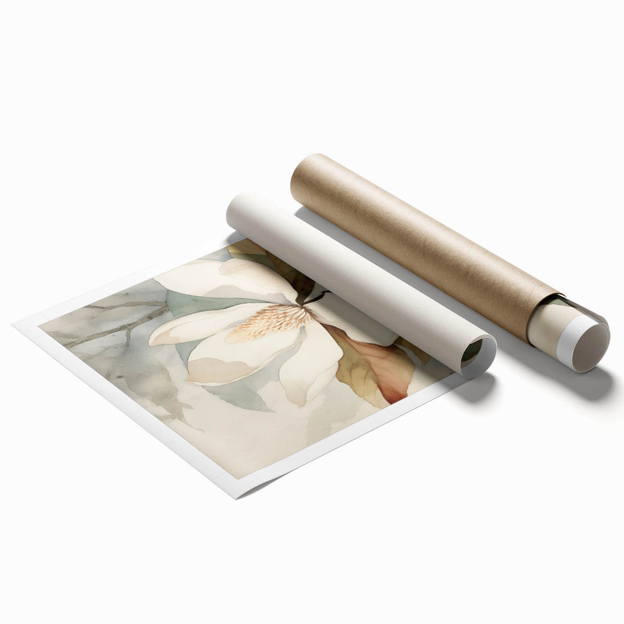 Electric Wall Art: Serene Magnolia Blossom - Modern Electric Decor