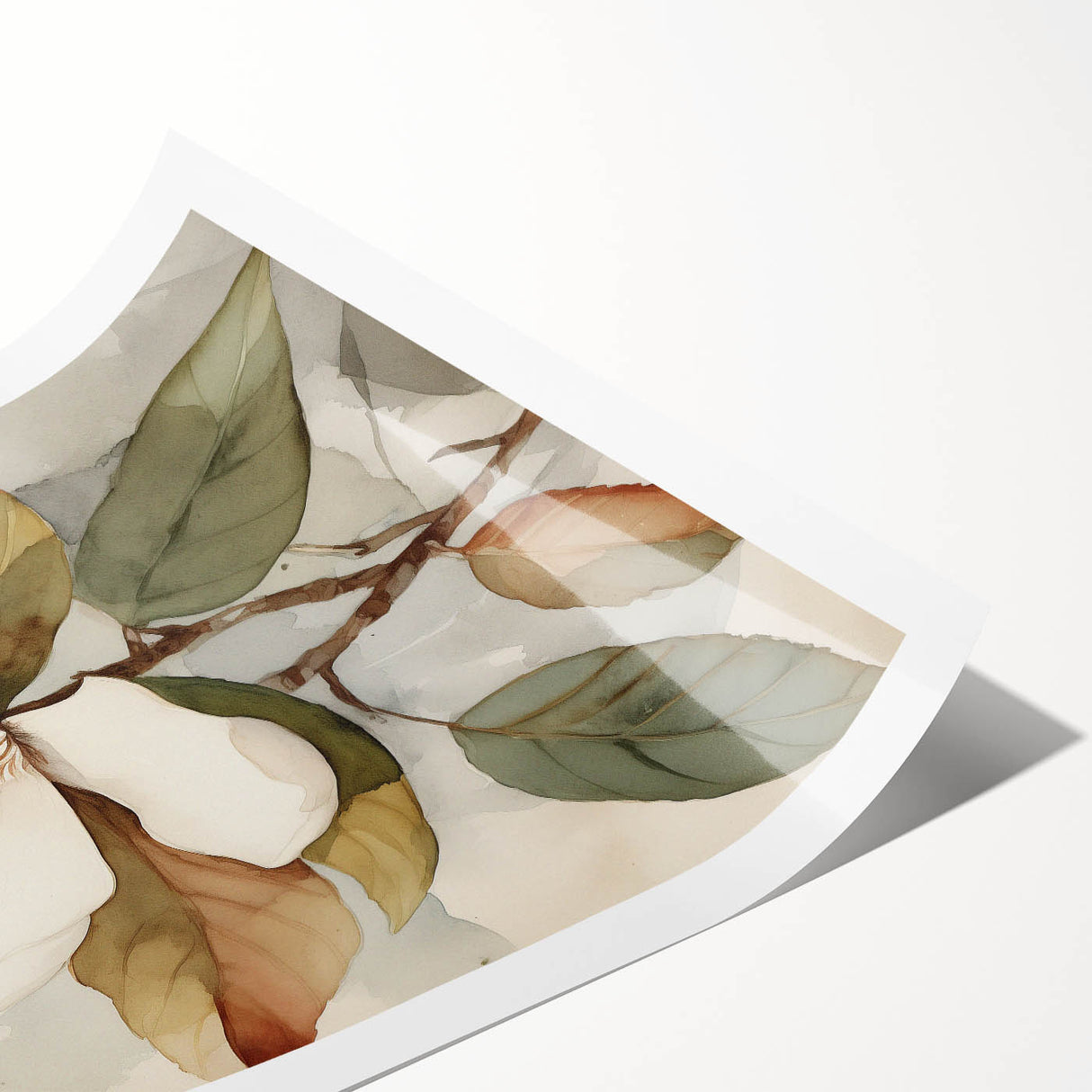 Electric Wall Art: Serene Magnolia Blossom - Modern Electric Decor