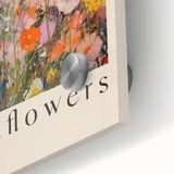 Electric Wall Art: Vibrant Wildflowers Bloom - Modern Electric Decor