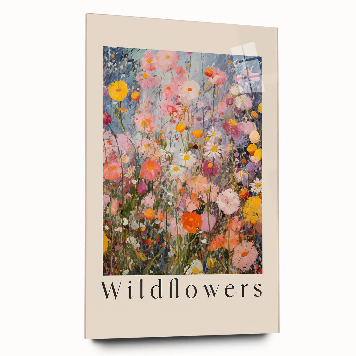 Electric Wall Art: Vibrant Wildflowers Bloom - Modern Electric Decor