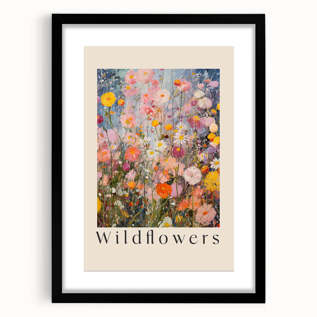 Electric Wall Art: Vibrant Wildflowers Bloom - Modern Electric Decor