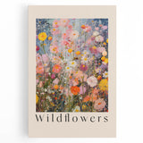 Electric Wall Art: Vibrant Wildflowers Bloom - Modern Electric Decor