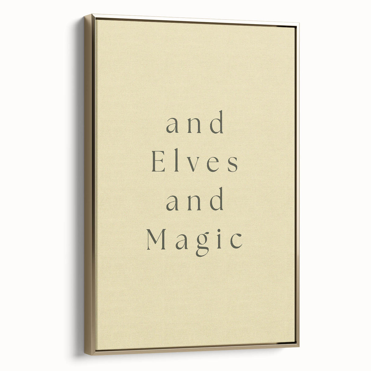 Electric Wall Art: 'and Elves and Magic' Quote - Modern Electric Decor