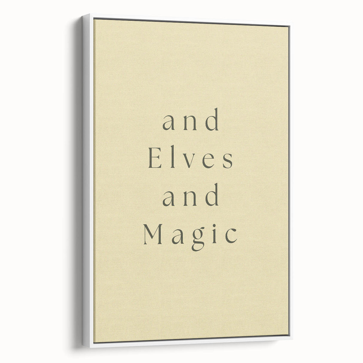 Electric Wall Art: 'and Elves and Magic' Quote - Modern Electric Decor