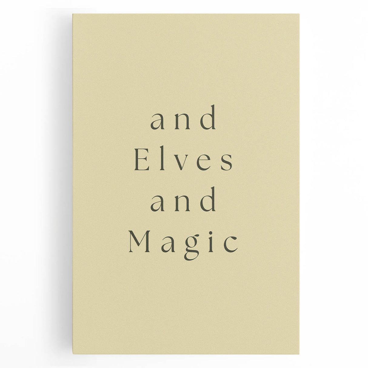 Electric Wall Art: 'and Elves and Magic' Quote - Modern Electric Decor