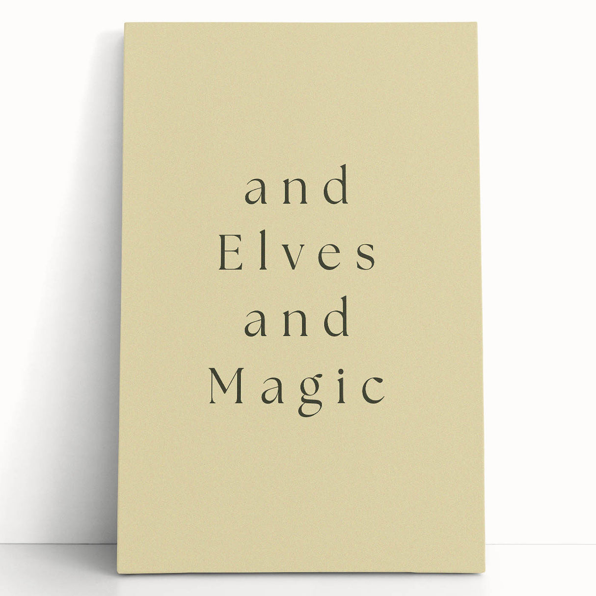 Electric Wall Art: 'and Elves and Magic' Quote - Modern Electric Decor