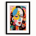 Electric Wall Art: Vibrant Abstract Face Design - Modern Electric Decor