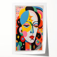 Electric Wall Art: Vibrant Abstract Face Design - Modern Electric Decor
