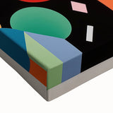 Electric Wall Art: Vibrant Abstract Face Design - Modern Electric Decor