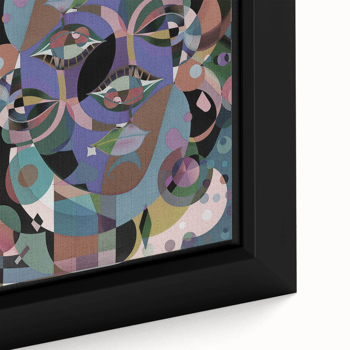 Electric Wall Art: Multi-Dimensional Abstract Face - Modern Electric Decor