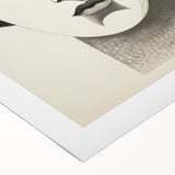 Abstract Electric Portrait Canvas - Black and White Modern Wall Art