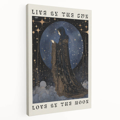 Electric Wall Art: Live by the Sun, Love by the Moon - Modern Decor