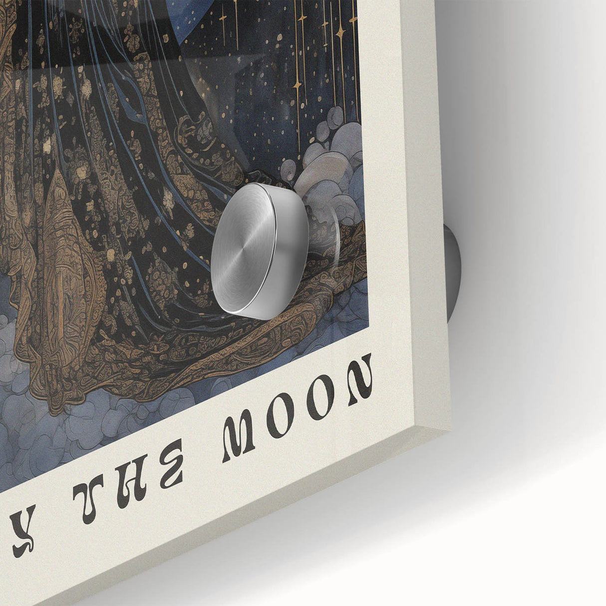 Electric Wall Art: Celestial Moon Goddess - Modern Electric Decor