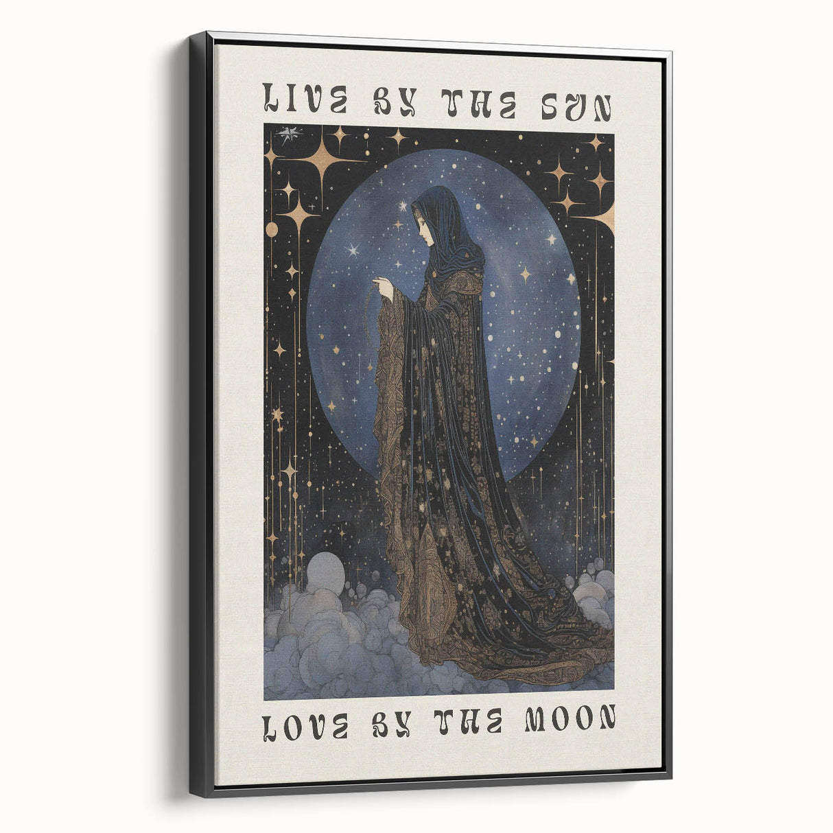 Electric Wall Art: Celestial Moon Goddess - Modern Electric Decor