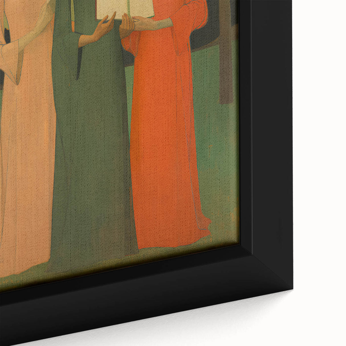 Electric Wall Art: Serene Trio of Women - Modern Electric Decor