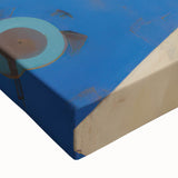 Electric Blue Abstract Portrait Canvas - Modern Vibrant Wall Art Decor