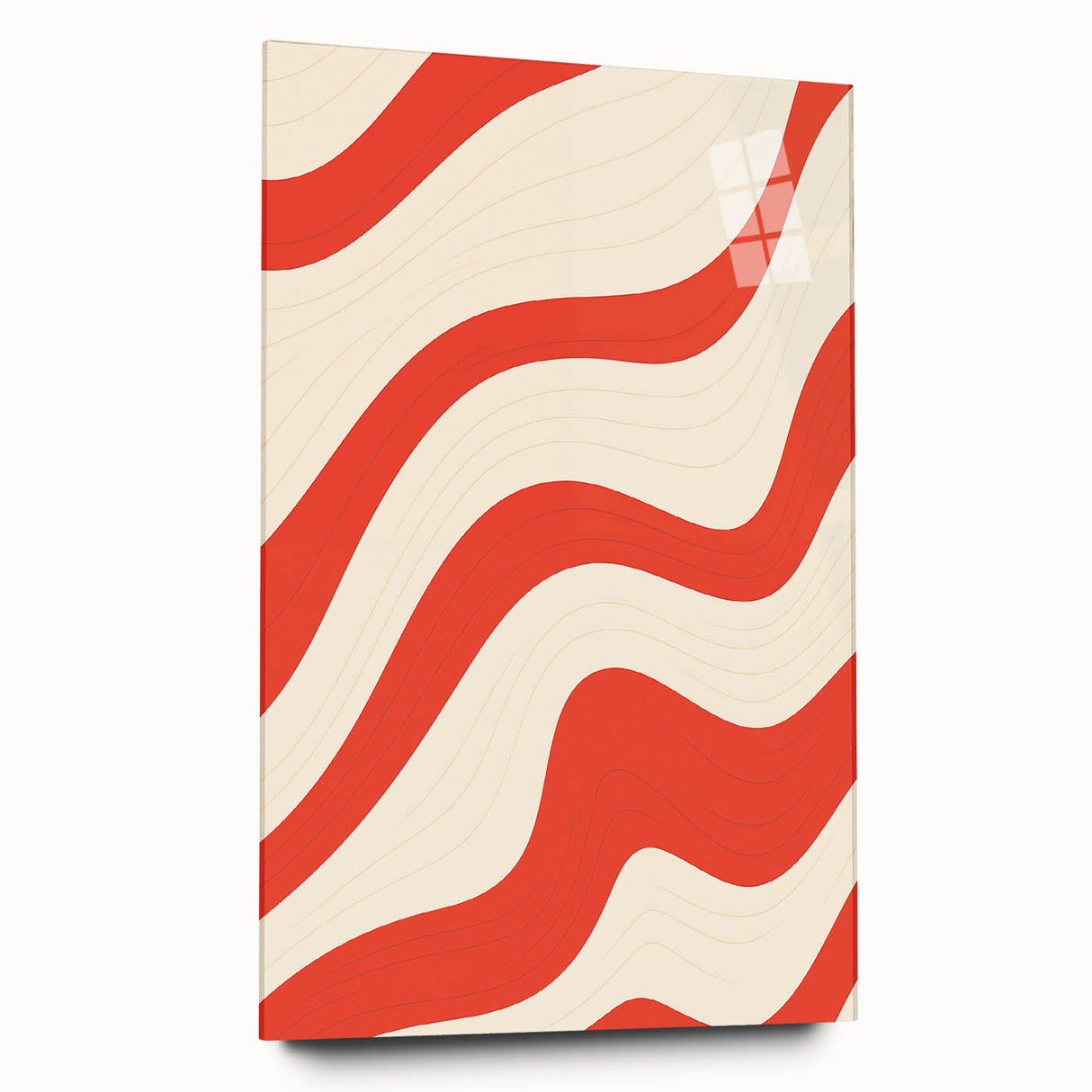 Electric Wall Art - Bold Abstract Waves Painting - Modern Electric Decor