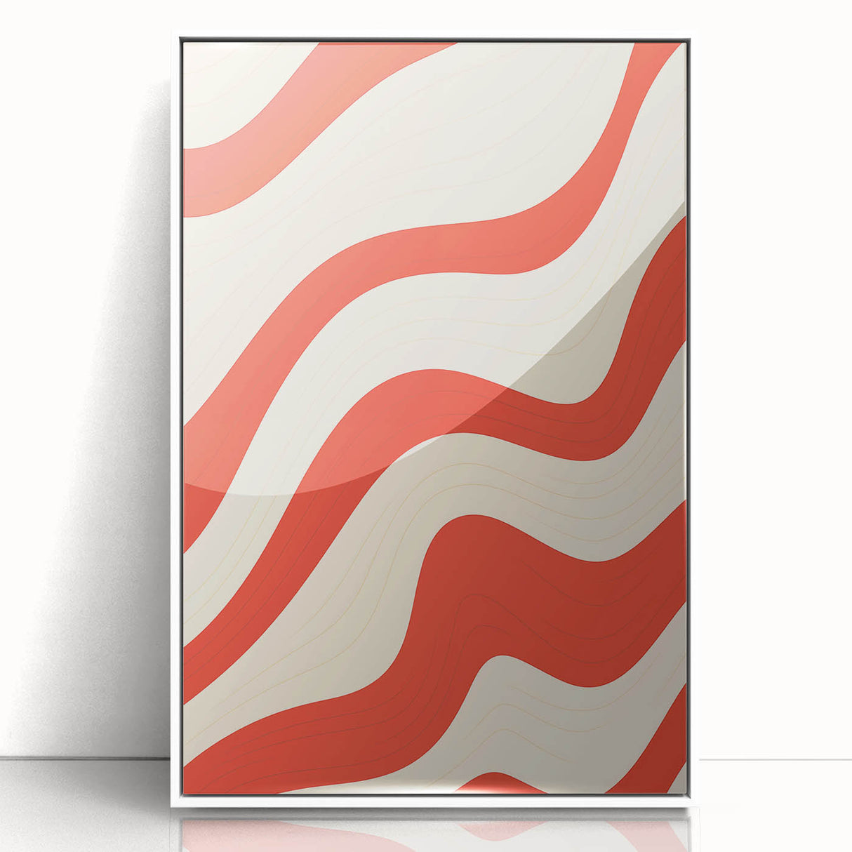 Electric Wall Art - Bold Abstract Waves Painting - Modern Electric Decor