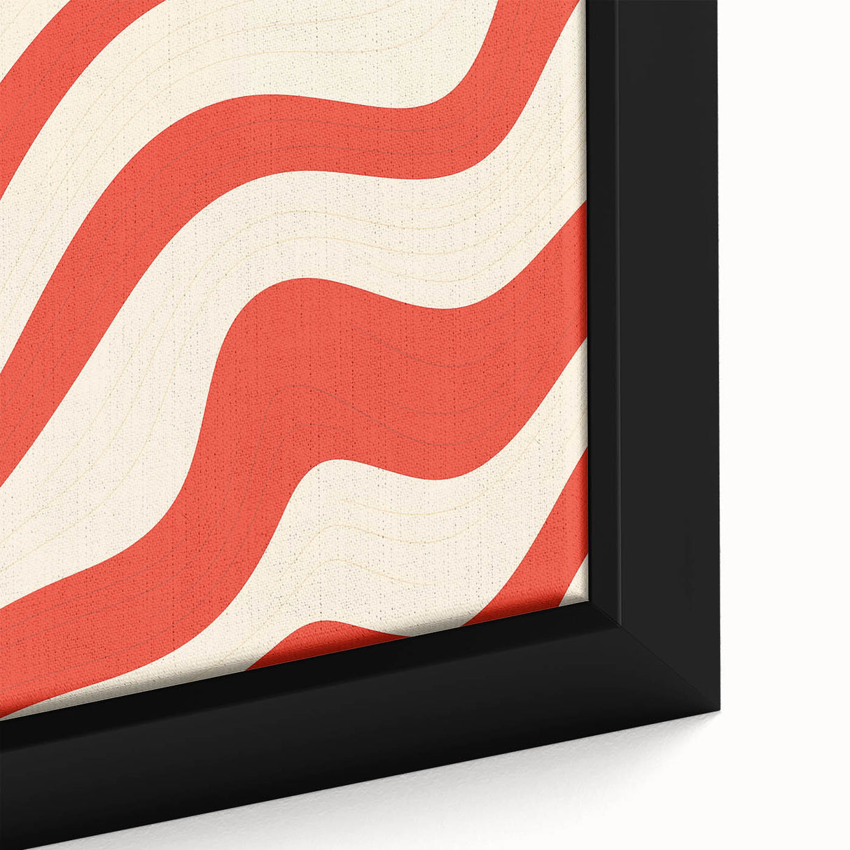 Electric Wall Art - Bold Abstract Waves Painting - Modern Electric Decor