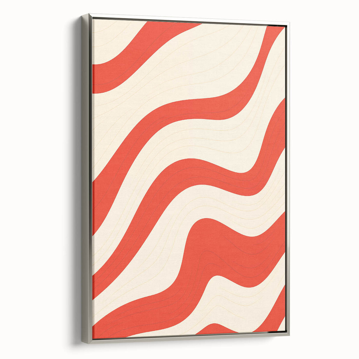 Electric Wall Art - Bold Abstract Waves Painting - Modern Electric Decor