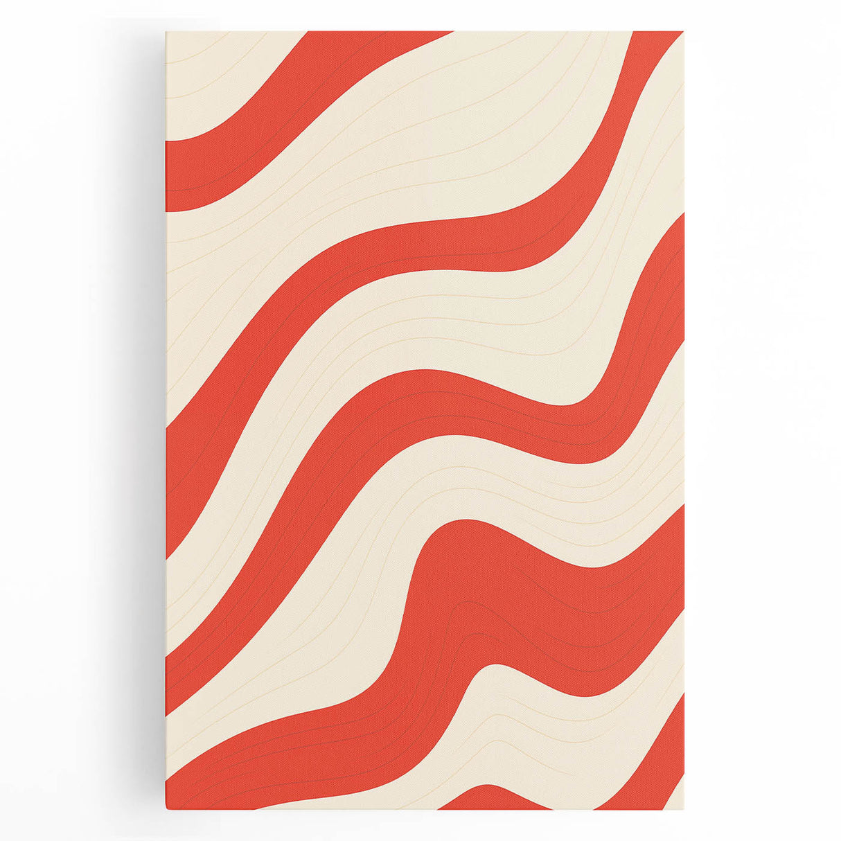 Electric Wall Art - Bold Abstract Waves Painting - Modern Electric Decor