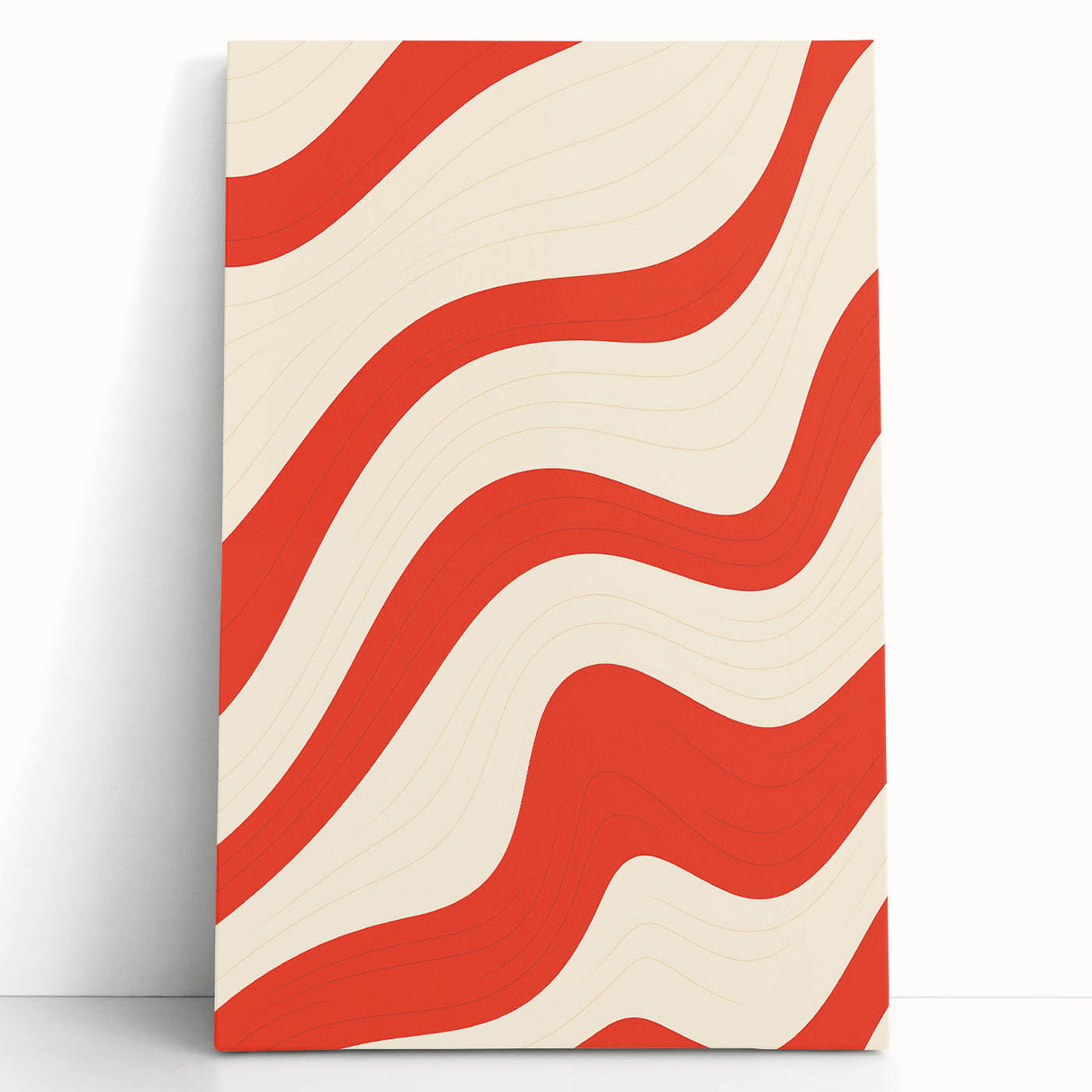 Electric Wall Art - Bold Abstract Waves Painting - Modern Electric Decor