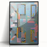 Electric Wall Art - Abstract Geometric Painting - Modern Electric Decor