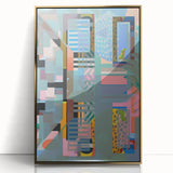 Electric Wall Art - Abstract Geometric Painting - Modern Electric Decor