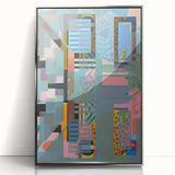Electric Wall Art - Abstract Geometric Painting - Modern Electric Decor