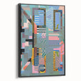 Electric Wall Art - Abstract Geometric Painting - Modern Electric Decor