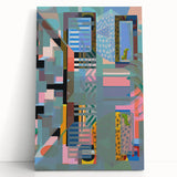 Electric Wall Art - Abstract Geometric Painting - Modern Electric Decor