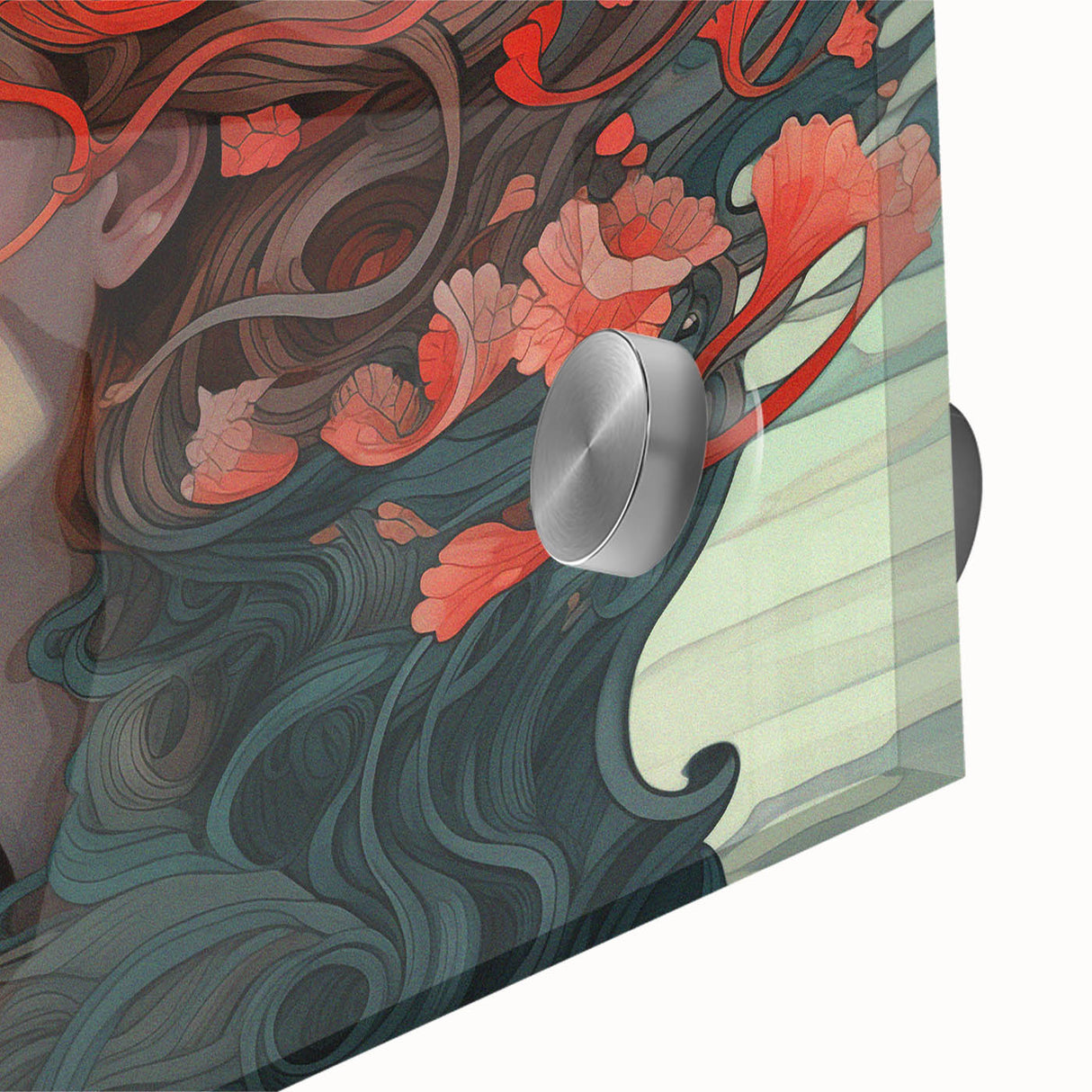 Electric Wall Art - Dreamy Abstract Portrait Painting - Modern Decor