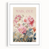 Electric Wall Art - Elegant Floral Painting with Typography - Modern Decor