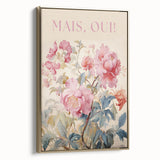 Electric Wall Art - Elegant Floral Painting with Typography - Modern Decor