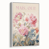 Electric Wall Art - Elegant Floral Painting with Typography - Modern Decor