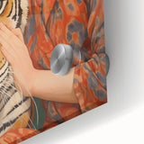 Electric Wall Art - Bold Portrait with Tiger Painting - Modern Decor