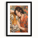 Electric Wall Art - Bold Portrait with Tiger Painting - Modern Decor