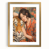 Electric Wall Art - Bold Portrait with Tiger Painting - Modern Decor