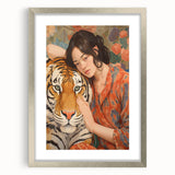 Electric Wall Art - Bold Portrait with Tiger Painting - Modern Decor