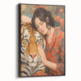 Electric Wall Art - Bold Portrait with Tiger Painting - Modern Decor
