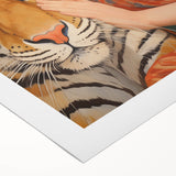 Electric Wall Art - Bold Portrait with Tiger Painting - Modern Decor