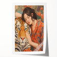 Electric Wall Art - Bold Portrait with Tiger Painting - Modern Decor