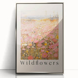 Electric Wall Art - Wildflowers Landscape Painting - Modern Floral Decor
