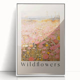 Electric Wall Art - Wildflowers Landscape Painting - Modern Floral Decor