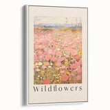 Electric Wall Art - Wildflowers Landscape Painting - Modern Floral Decor