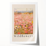 Electric Wall Art - Wildflowers Landscape Painting - Modern Floral Decor