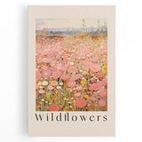 Electric Wall Art - Wildflowers Landscape Painting - Modern Floral Decor