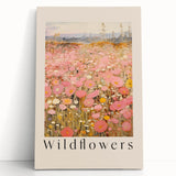 Electric Wall Art - Wildflowers Landscape Painting - Modern Floral Decor