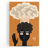 Playful Electric Pop Art Canvas - Modern Abstract Wall Art Decor